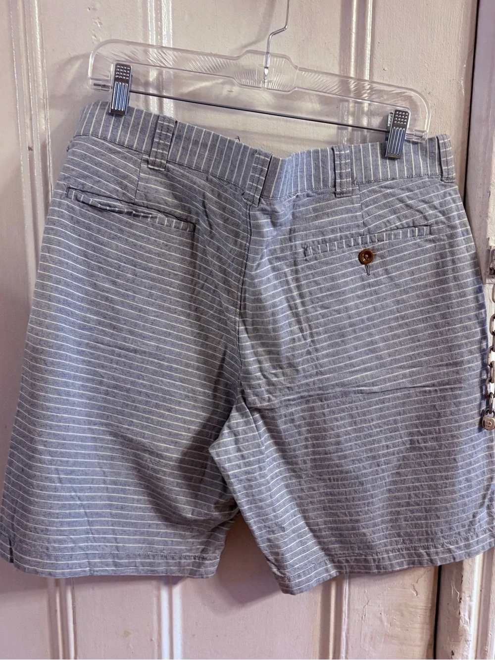 J. Crew Gray Pinstripe Shorts